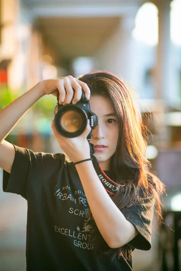 Girl with camera